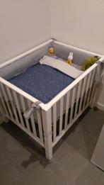 Baby park 71/81 cm wit, bekleding evt. inbegrepen, Ophalen, Gebruikt, Rechthoekig, In hoogte verstelbaar