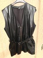 Lederen gillet vrouwen, Kleding | Dames, Ophalen, Zo goed als nieuw, Maat 38/40 (M), Zwart