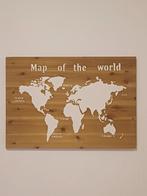 Tableau décoratif Mapa Mundi, Enlèvement, Comme neuf, Bois
