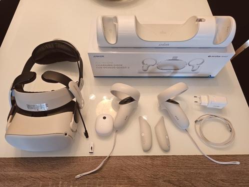 Oculus Quest 2 - 256 GB, Games en Spelcomputers, Virtual Reality, Zo goed als nieuw, Pc, VR-bril, Ophalen of Verzenden