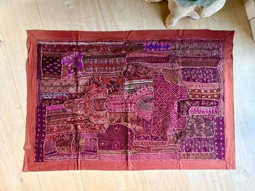 Handgemaakte, abstracte Indische vintage patchwork., Huis en Inrichting, Woonaccessoires | Wanddecoraties, Gebruikt, Ophalen