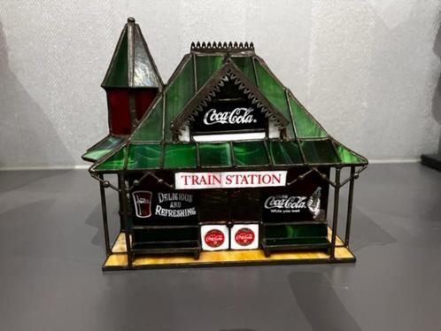 Gare de vitraux Coca Cola - Franklin Mint, Collections, Marques & Objets publicitaires, Neuf, Autres types, Envoi