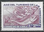 Chili 1972 - Yvert 393 - Jaar van het Toerisme (PF), Postzegels en Munten, Postzegels | Amerika, Verzenden, Postfris