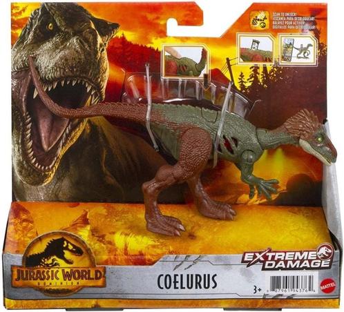 Jurassic World Dominion Extreme Damage Coelurus (nieuw), Kinderen en Baby's, Speelgoed | Actiefiguren, Nieuw, Ophalen of Verzenden