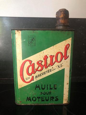 Bidon d'huile rare CASTROL 1930-1940 2 LITRES