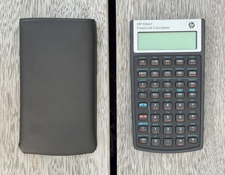 Hewlett-Packard - HP 10bII+ Financiële rekenmachine, Diversen, Rekenmachines, Zo goed als nieuw, Ophalen of Verzenden