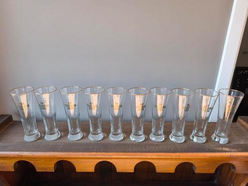 10 verres à bière TUBORG BEER, Verzamelen, Glas en Drinkglazen, Zo goed als nieuw, Ophalen