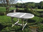 tuintafel teak, Ophalen, Gebruikt, Ovaal, Teakhout