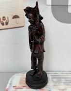 1980 Aziatisch Balinese visser gesneden uit Coromandelhout, Antiek en Kunst, Ophalen of Verzenden