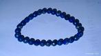 Bracelet élastique avec perles de lapis lazuli, Bijoux, Sacs & Beauté, Bleu, Enlèvement ou Envoi, Élastique, Neuf
