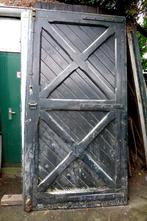 Mooie oude dubbele schuurdeuren  263 cm, Ophalen, Gebruikt, Buitendeur, Metaal