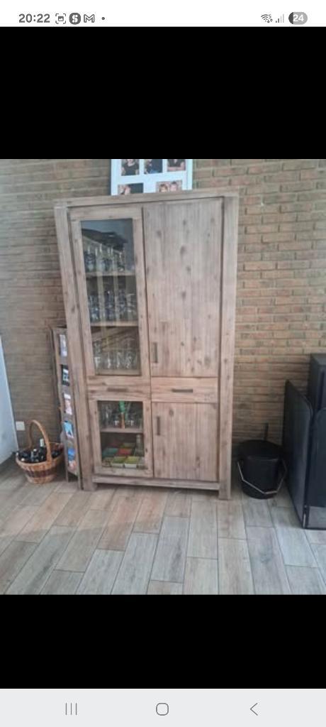 Ensemble salon / salle à manger en bois, Maison & Meubles, Armoires | Buffets, Utilisé, Avec tiroir(s), Avec porte(s), Enlèvement