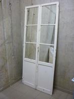 Spiegel gemaakt van set deuren antiek brocante hout wit, Huis en Inrichting, Woonaccessoires | Spiegels, Ophalen, 200 cm of meer