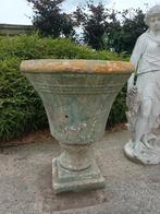 Super grote XXL gepatineerde tuinvaas, Tuin en Terras, Ophalen, Gebruikt