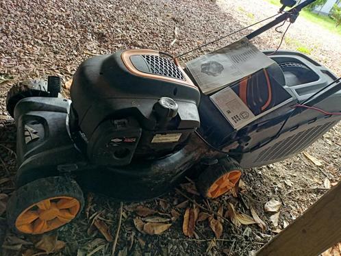 Grasmaaier, benzine, Tuin en Terras, Grasmaaiers, Gebruikt, Benzine-grasmaaier, 40 t/m 49 cm, Cirkelmaaier, Opvangbak, Ophalen