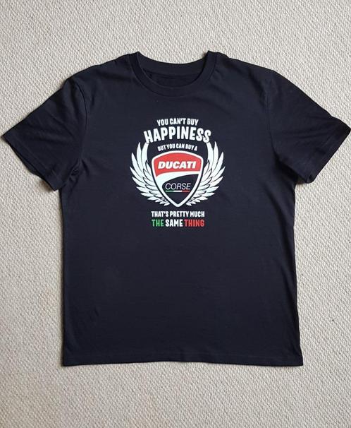 Ducati T-shirts Happiness, Kleding | Dames, T-shirts, Nieuw, Zwart, Korte mouw, Ophalen of Verzenden