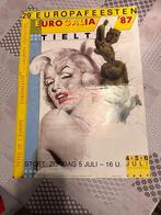 Vintage Poster 29e Europafeesten Eurogalia 87, Verzamelen, Deurposter of groter, Ophalen of Verzenden, Muziek, Rechthoekig Staand