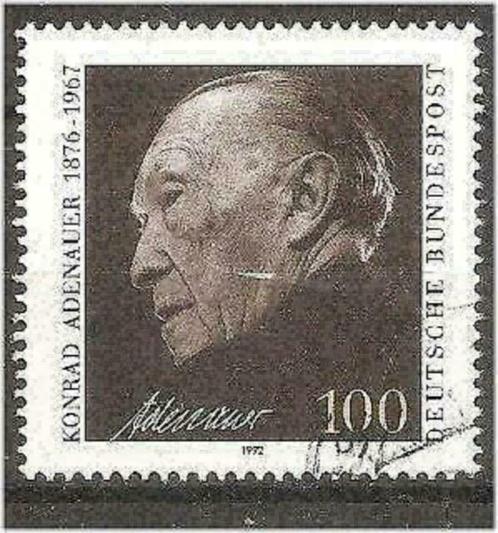Duitsland Bundespost 1992 - Yvert 1428 - Konrad Adenaue (ST), Postzegels en Munten, Postzegels | Europa | Duitsland, Gestempeld