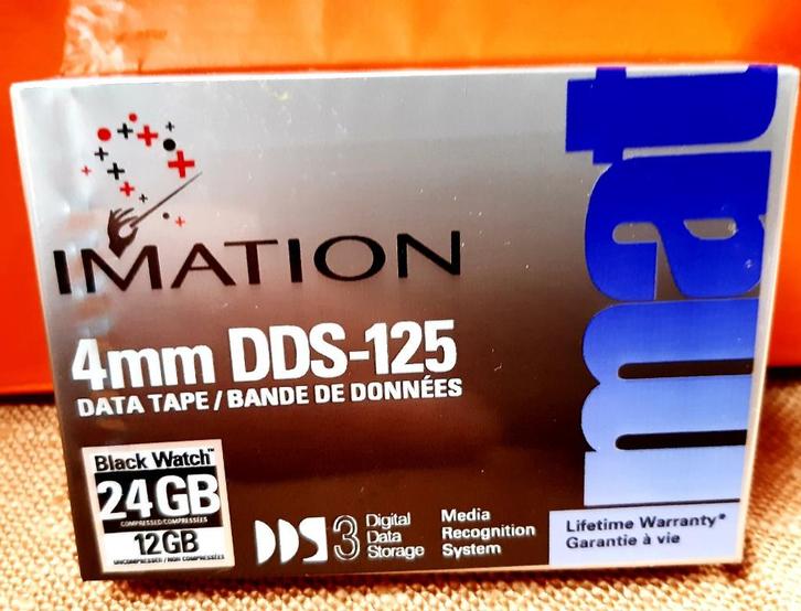 Datatapes van Imation, 4 mm DDS-125 12/24 GB DDS3, Computers en Software, Vintage Computers, Ophalen