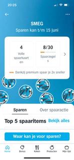 4 volle Kortingskaarten SMEG Albert Heijn. AH., Ophalen of Verzenden