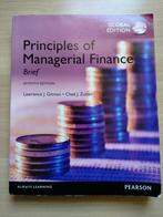 Principles of Managerial Finance, Boeken, Studieboeken en Cursussen, Ophalen of Verzenden, Zo goed als nieuw, Hoger Onderwijs
