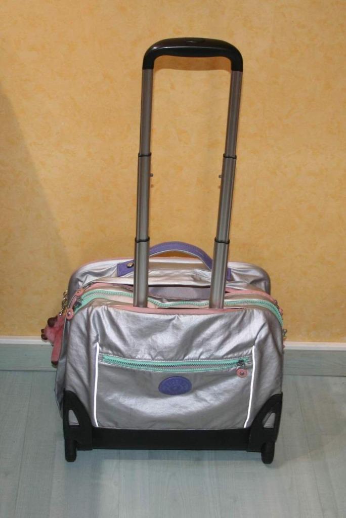 Kipling grote trolley 2 wielen + aapje in top staat, Diversen, Schoolbenodigdheden, Gebruikt, Ophalen of Verzenden