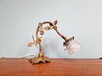Vergulde bronzen tafellamp, florale decoratie, 1910-20s, Ophalen of Verzenden