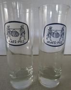 2 vintage bierglazen MAES PILS type longdrink (25cl), Ophalen of Verzenden, Zo goed als nieuw, Bierglas