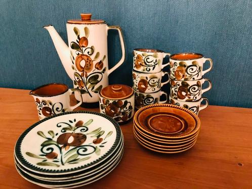 Boch Argenteuil compleet koffieservies 6 pers, Antiek en Kunst, Antiek | Servies compleet, Ophalen