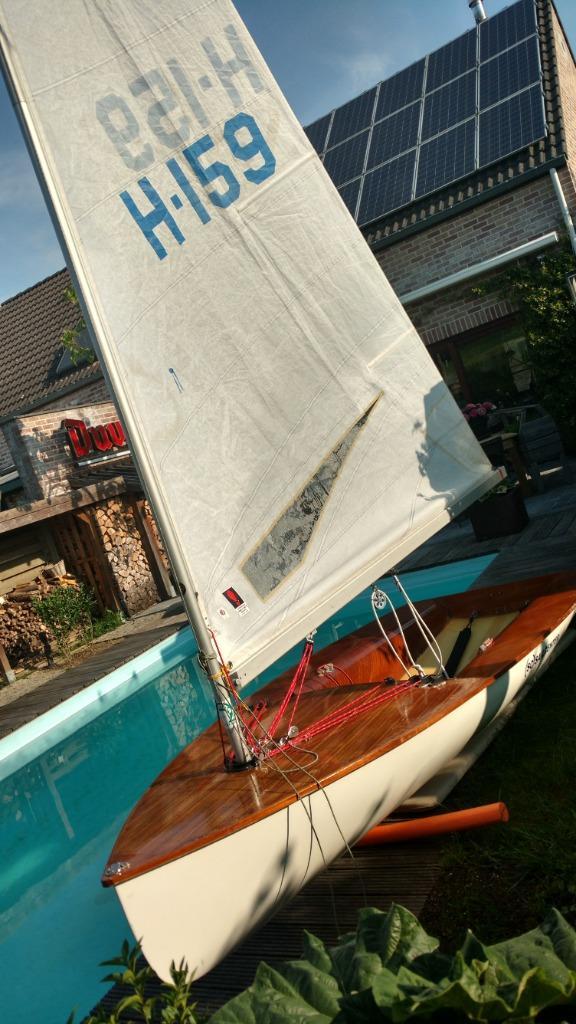 Moth Europe Roland Alois 1969 in NIEUWSTAAT, Watersport en Boten, Open zeilboten, Zo goed als nieuw, Overige typen, Hout, Ophalen