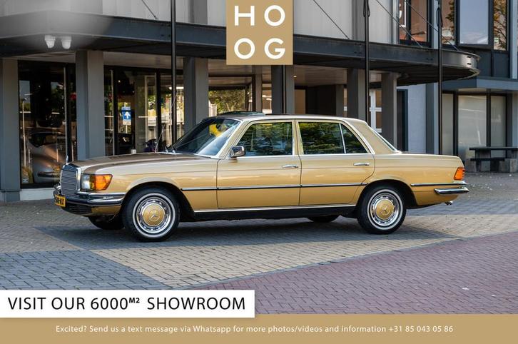 Mercedes-Benz S-Klasse 280 SE (bj 1978, automaat), Auto's, Oldtimers, Bedrijf, Te koop, Mercedes-Benz, Benzine, Berline, 4 deurs