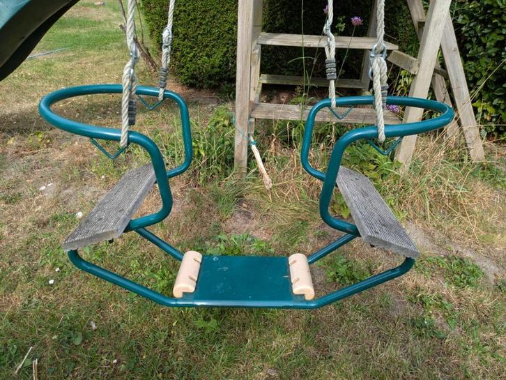 Duoschommel, Kinderen en Baby's, Speelgoed | Buiten | Speeltoestellen, Gebruikt, Schommel, Ophalen