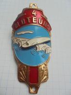 fietsplaat 4 moteurs nieuwe staat balhoofdplaatje email, Antiek en Kunst, Ophalen of Verzenden