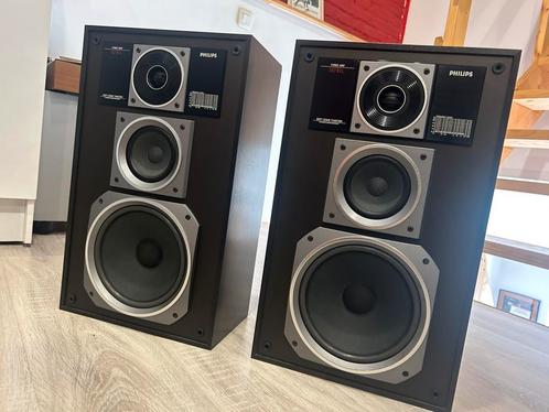 Gerestaureerde luidsprekers, Philips 3-weg. (9218L), Audio, Tv en Foto, Luidsprekerboxen, Zo goed als nieuw, Subwoofer, Philips