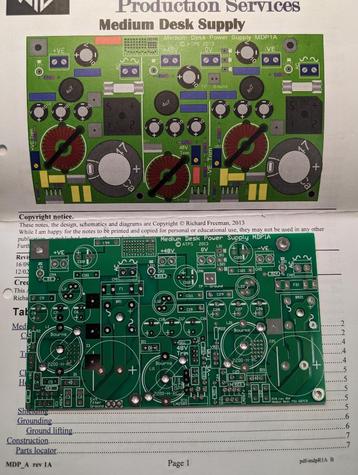 carte circuit imprime alimentation +/- 18 V et 48V