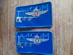 Nametags A400M 20SQN 15Wing gouden en zilveren vleugels, Ophalen of Verzenden, Zo goed als nieuw, Patch, Badge of Embleem