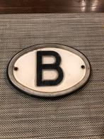 plaque arrière b Belgique blason logo ancêtre oldtimer, Auto-onderdelen, Ophalen, Gereviseerd, Opel