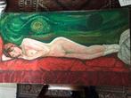 Given Œuvre unique sur toile Date : 1995 Titre : Nude on Sof, Antiquités & Art, Art | Peinture | Classique, Enlèvement ou Envoi