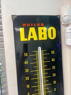 Thermomètre publicitaire émail LABO, Utilisé, Enlèvement ou Envoi, Panneau publicitaire
