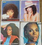 4 oude stickers: Donna Summer (Joepie), Foto of Kaart, Gebruikt, Ophalen of Verzenden