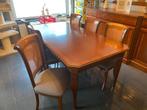 Tafel met 6 stoelen Engelse stijl., Huis en Inrichting, Ophalen, Zo goed als nieuw