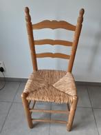 Chaise en bois naturel, Gebruikt, Rustique, Eén, Hout