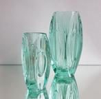 R. Schrötter, duo BULLET (lens) Vazen, Rosice Glassworks., Ophalen of Verzenden