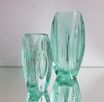 R. Schrötter, duo BULLET (lens) Vazen, Rosice Glassworks. beschikbaar voor biedingen