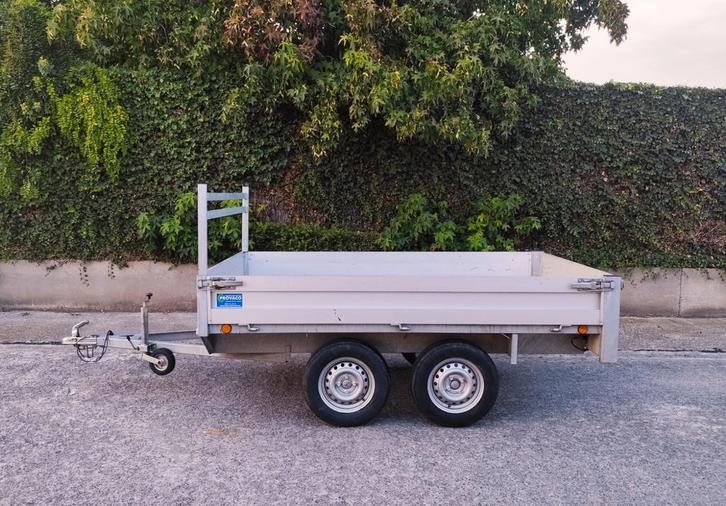 Dubbelasser 750kg keuringsvrij met coc-attest, Auto diversen, Aanhangwagen-onderdelen, Zo goed als nieuw, Ophalen