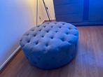 Pouf rond, Comme neuf, 75 à 100 cm, Rond, Landelijk