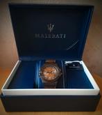 Maserati horloge, Ophalen of Verzenden, Gebruikt, Leer