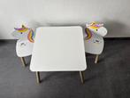 Kindertafeltje met 2 stoelen, Kinderen en Baby's, Ophalen, Zo goed als nieuw, Tafel(s) en Stoel(en)