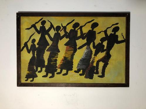 HST - Kabinda Kunkulu Victor ( 1927- ?) - Congo RDC, Antiek en Kunst, Kunst | Niet-Westerse kunst, Ophalen of Verzenden