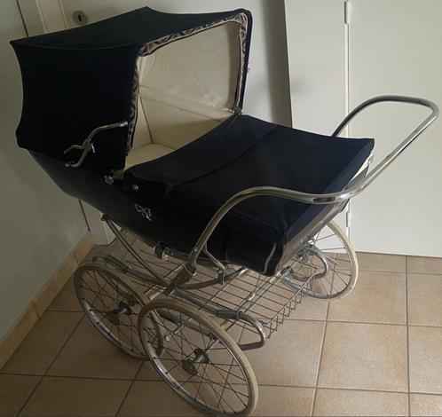 Oude kinderwagen Silver Cross donkerblauw, Kinderen en Baby's, Kinderwagens en Combinaties, Gebruikt, Kinderwagen, Ophalen